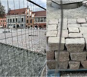 Kauno Rotu&scaron;ės aik&scaron;tėje perklojami ta&scaron;yti akmenys