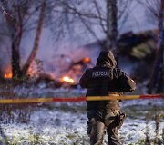 Vilniuje &scaron;alia gyvenamojo namo nukrito lėktuvas