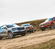 &Scaron;eimyninių automobilių bandymai - &bdquo;Volkswagen Tiguan&ldquo;, &bdquo;&Scaron;koda Kodiaq&ldquo; ir &bdquo;Seat Ateca&ldquo;