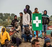 Migrantai &bdquo;Naujosiose džiunglėse&ldquo; &ndash; stovyklavietėje prie Kalė Prancūzijoje