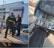 Sulaikytas motociklas