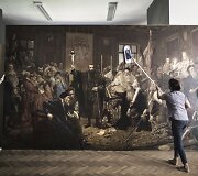 Jano Matejkos paveikslo &bdquo;Liublino unija&ldquo; kelionės į Vilnių pradžia