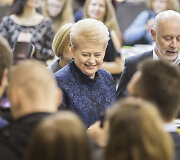 Vilniaus knygų mugės atidarymo akimirka