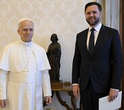 Popiežius Leonas XIV ir J. D.Vance'as / ZumaPress