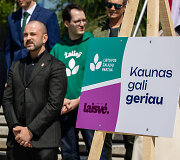 Laisvės ir Žaliųjų partijos pristatė bendrą kandidatę į Kauno merus