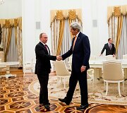 Rusijos prezidento Vladimiro Putino susitikimas su JAV valstybės sekretoriumi Johnu Kerry