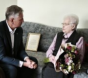 Roki&scaron;kio rajono gyventoja Janina Sakalauskienė at&scaron;ventė 105-ąjį gimtadienį