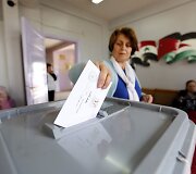 Balsavimas parlamento rinkimuose Sirijoje