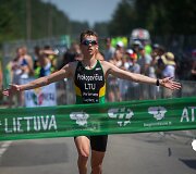 Pirmasis Lietuvos triatlono čempionato etapas Varėnoje. Lukas Prokopavičius
