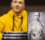 Mariaus Rep&scaron;io romano &bdquo;Heraklis Nr. 4&ldquo; pristatymas