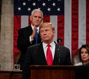 Metinis Donaldo Trumpo prane&scaron;imas Kongrese