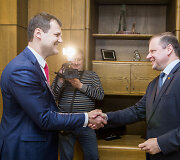 Gintautas Paluckas ir Saulius Skvernelis