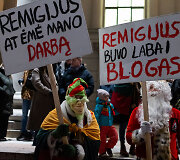 Trečiadienio protestas &bdquo;&Scaron;alin rankas nuo laisvo žodžio!&ldquo;