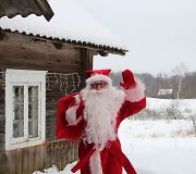 Kalėdų seneliai skuba pas Sužionių vaikus. 2018 m. Kalėdos