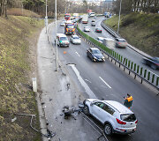 &bdquo;Kia&ldquo; avarija Geležinio vilko gatvėje