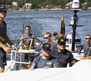 Paskutinė &bdquo;Ambersail 2&ldquo; komandos treniruotė prie&scaron; prie&scaron; regatą &bdquo;AF Offshore Race&ldquo;