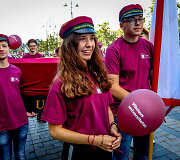 Mokslų metų pradžios studentų eisena Gedimino pr. 