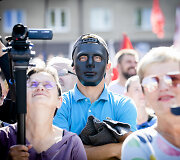Protestas prie&scaron; Galimybių pasą