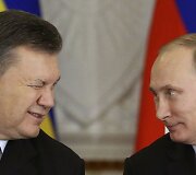 Ukrainos prezidentas Viktoras Janukovyčius ir Rusijos prezidentas Vladimiras Putinas