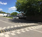 Apgadintas greičio mažinimo kalnelis Stumbrų g.