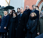 Marta Nawrocka, Karolis Nawrockis, Diana Nausėdienė, Gitanas Nausėda, Olena Zelenska, Volodymyras Zelenskis