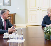 Dalia Grybauskaitė ir Robertas Dargis