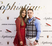 Sofio Gela&scaron;vili-Niūniavė su vyru Dominyku