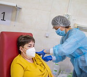 Vilniaus miesto klinikinės ligoninės medikų vakcinacija nuo COVID-19