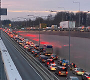Didžiulė spūstis Vilniuje, Žirnių gatvėje