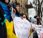 Protestas prie Vokietijos ambasados Vilniuje