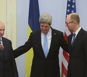 J.Kerry vizitas Kijeve