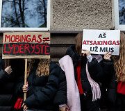 Užupio gimnazijos bendruomenės protestas