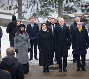 Inga Ruginienė, Diana Nausėdienė, Gitanas Nausėda, Juozas Olekas, Gintaras Gru&scaron;as