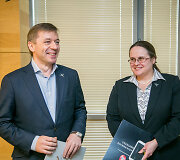 Ramūnas Karbauskis ir  Agnė &Scaron;irinskienė,