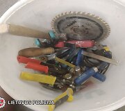 Rasti pavogti įrankiai
