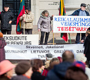 Mitingas, skirtas pensijų ir algų didinimui