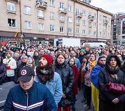 Prie Seimo protestas &bdquo;&Scaron;alin rankas nuo laisvo žodžio!&ldquo;