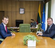 Gintautas Paluckas ir Saulius Skvernelis