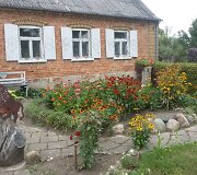 Konkurso &bdquo;Mano kiemas&ldquo; dalyviai Pa&scaron;u&scaron;kevičiai kuria gėlių rojų