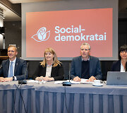 Lietuvos socialdemokratų partijos prezidiumo posėdžio pradžia