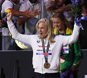 Rūta Meilutytė i&scaron;kovojo auksą pasaulio čempionate.