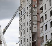 Po smūgio Belgorode subyrėjo daugiabutis