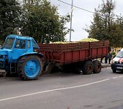 Raseiniuose traktorius partrenkė vyrą.