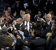 Donaldas Trumpas proizraelieti&scaron;kos JAV lobistinės organizacijos AIPAC konferencijoje Va&scaron;ingtone