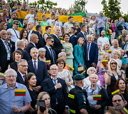 Gitanas Nausėda, Diana Nausėdienė, Elke B&uuml;denbender, Frankas Walteris Steinmeieris