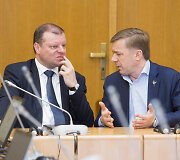 Saulius Skvernelis ir Ramūnas Karbauskis