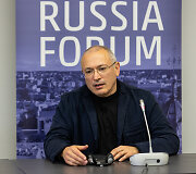 Gabrieliaus Landsbergio ir Michailo Chodorkovskio spaudos konferencija