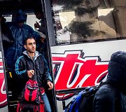 Migrantai Tovarniko (Kroatija) geležinkelio stotyje