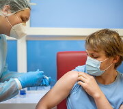 Vilniaus miesto klinikinės ligoninės medikų vakcinacija nuo COVID-19