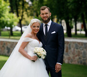 Simo Buterlevičiaus ir Gretos Milerytės vestuvių akimirka